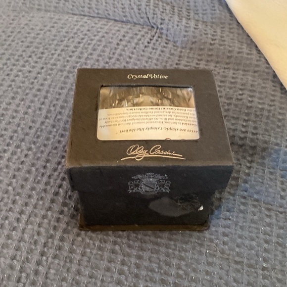 VINTAGE COLLECTIBLE NWB Oleg Cassini Crystal Bubble Votive Candle Holder - Picture 12 of 12